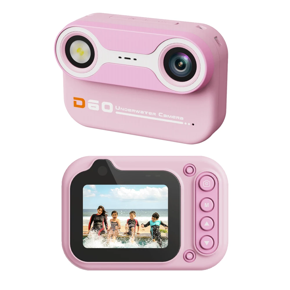 Waterdichte camera voor kinderen, IP68 onderwatercamera, geschikt voor kinderen van 3-12 jaar oud, high-definition digitale ca