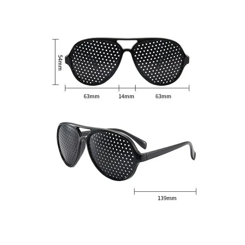 1/2/3 قطعة نظارات مضادة لقصر النظر الاستجماتيزم مع رؤية مثقوبة للتعب نظارات ذات ثقب لتحسين الرؤية للذكور والإناث #5