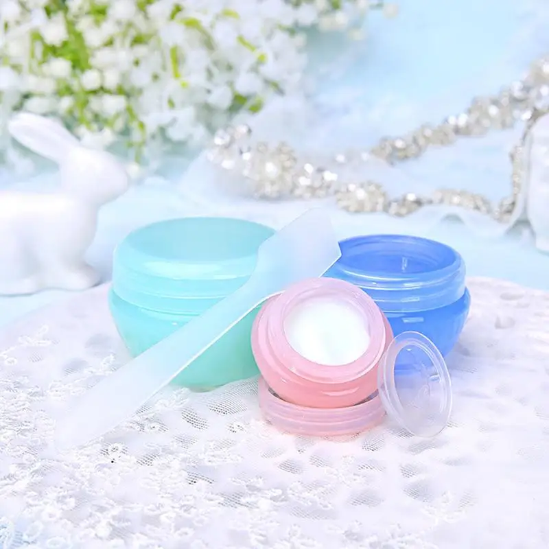 5 Stück Plastik-Gesichtscreme-Probenbehälter für Reisen 5g 10g 20g 30g Leere Dosen Kosmetik-Probenbehälter Make-up-Töpfe mit Innendeckel – Detail 5