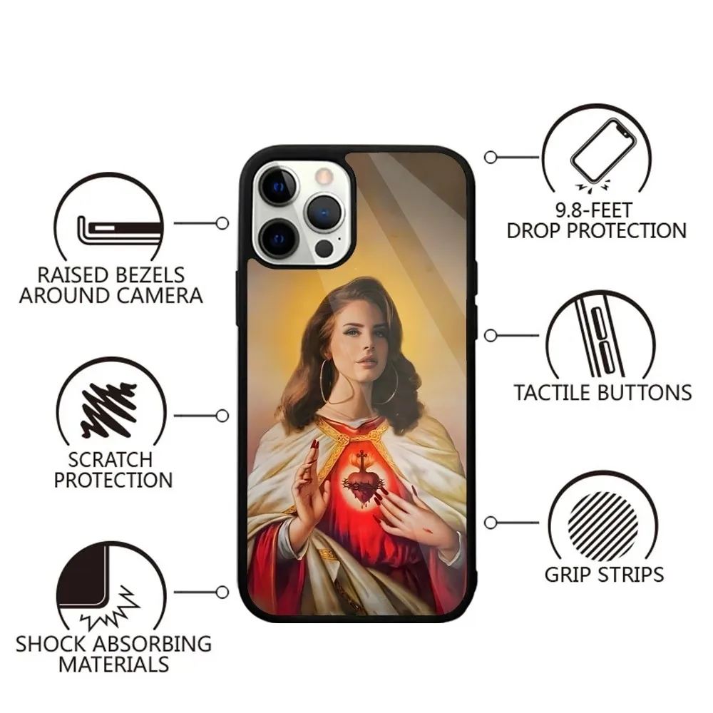 L-Lana Del Rey Singer  Phone Case Strong Magnetic For IPhone 15,14,13,Pro,Max,Plus,11,12,Mini For Magsafe Wireless Charging