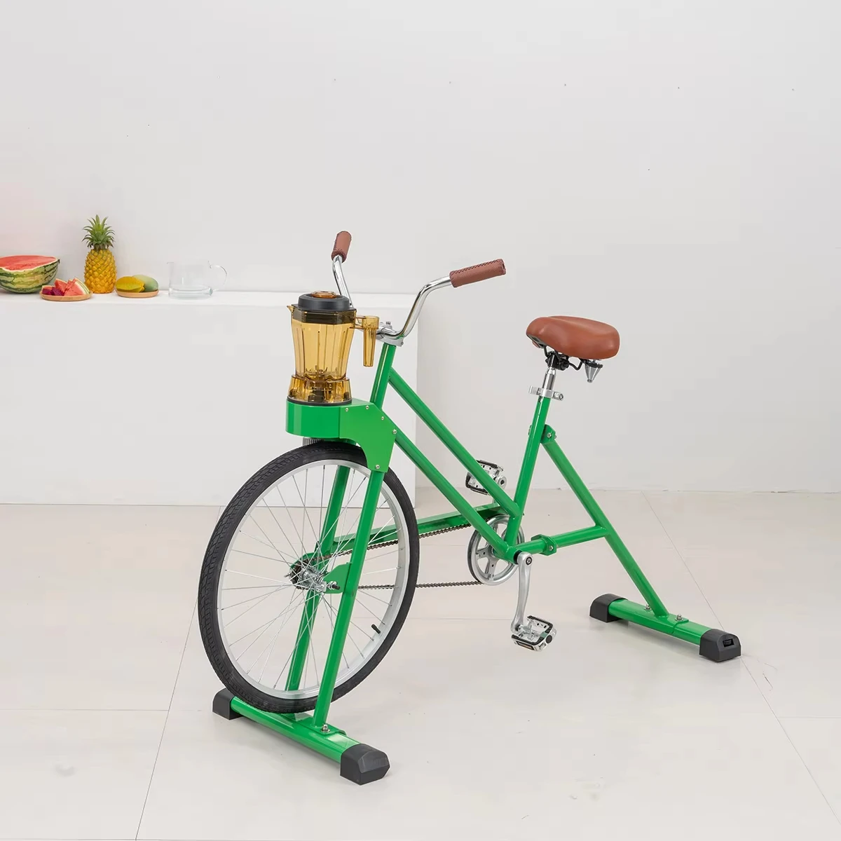 

ATV&UTVEXI 2025 Best-Selling Single Speed Green Aluminum Alloy One Wheel 26" Pedal Power Blender Bike for Outdoor Adults