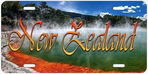 Rotor Champagne Pool New Zealand Novelty Car License Plate Aluminum