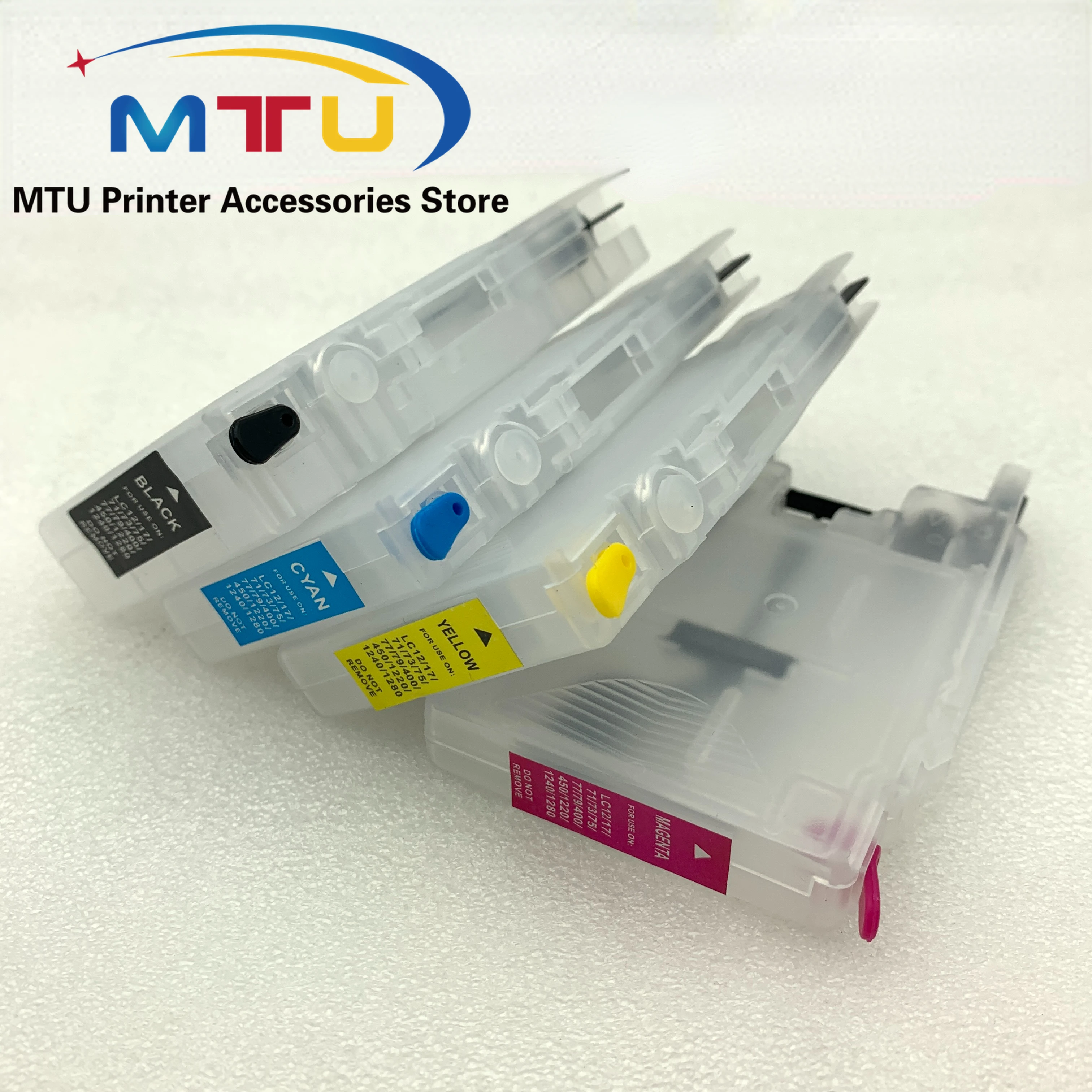 1Set LC17 LC79 LC73 LC75 LC400 LC1220 LC1240 Refillable Ink Cartridge for Brother MFC-J425W J430W J435W J625DW J825DW J835DW