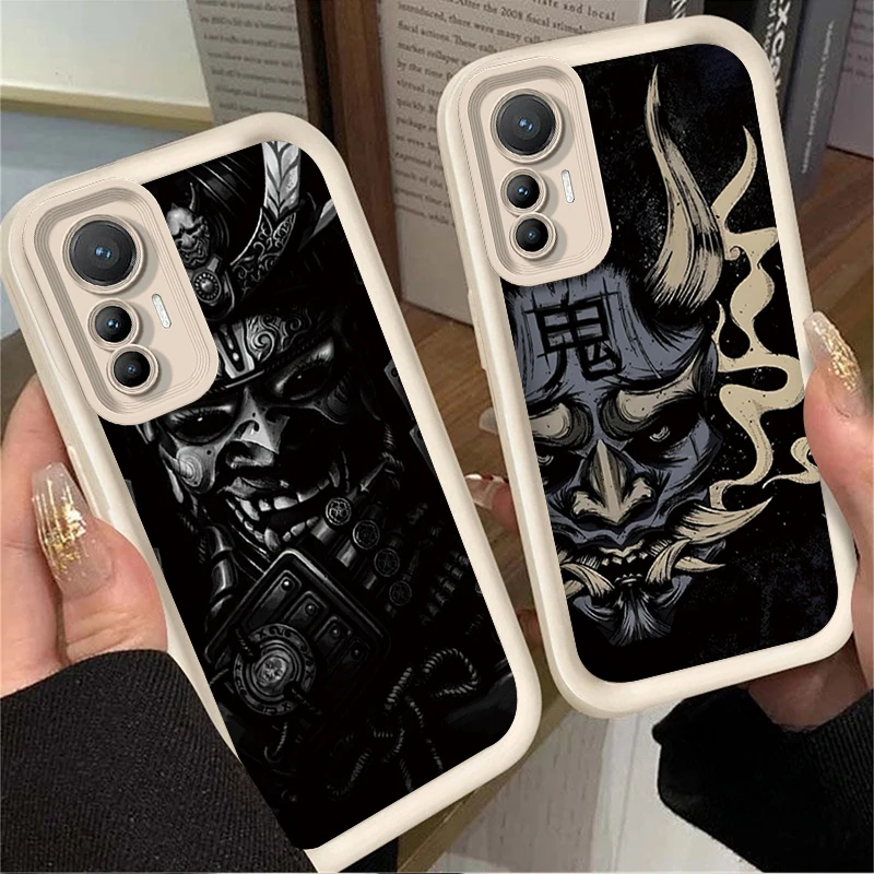 Terror Ghost Face Warrior Case for Xiaomi Mi 13T 12T 11T 13 12 11 Lite 5G NE POCO X6 X5 X4 GT X3 NFC F3 F4 F5 F6 M6 Pro 4G M5S