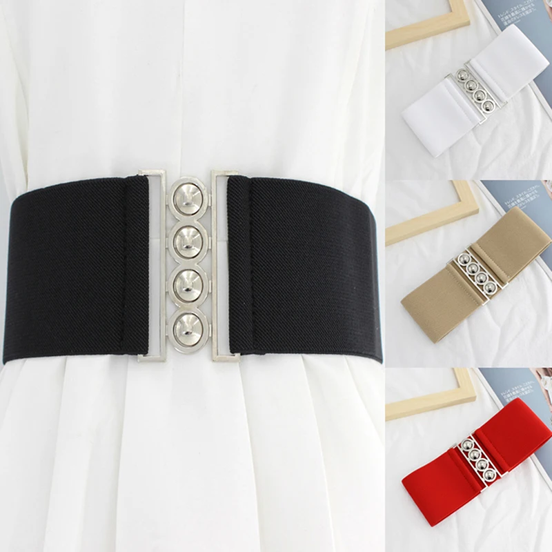 Fashion Women Retro Belt Elastic Waistband  Dress Accessories Girls Waist Seal