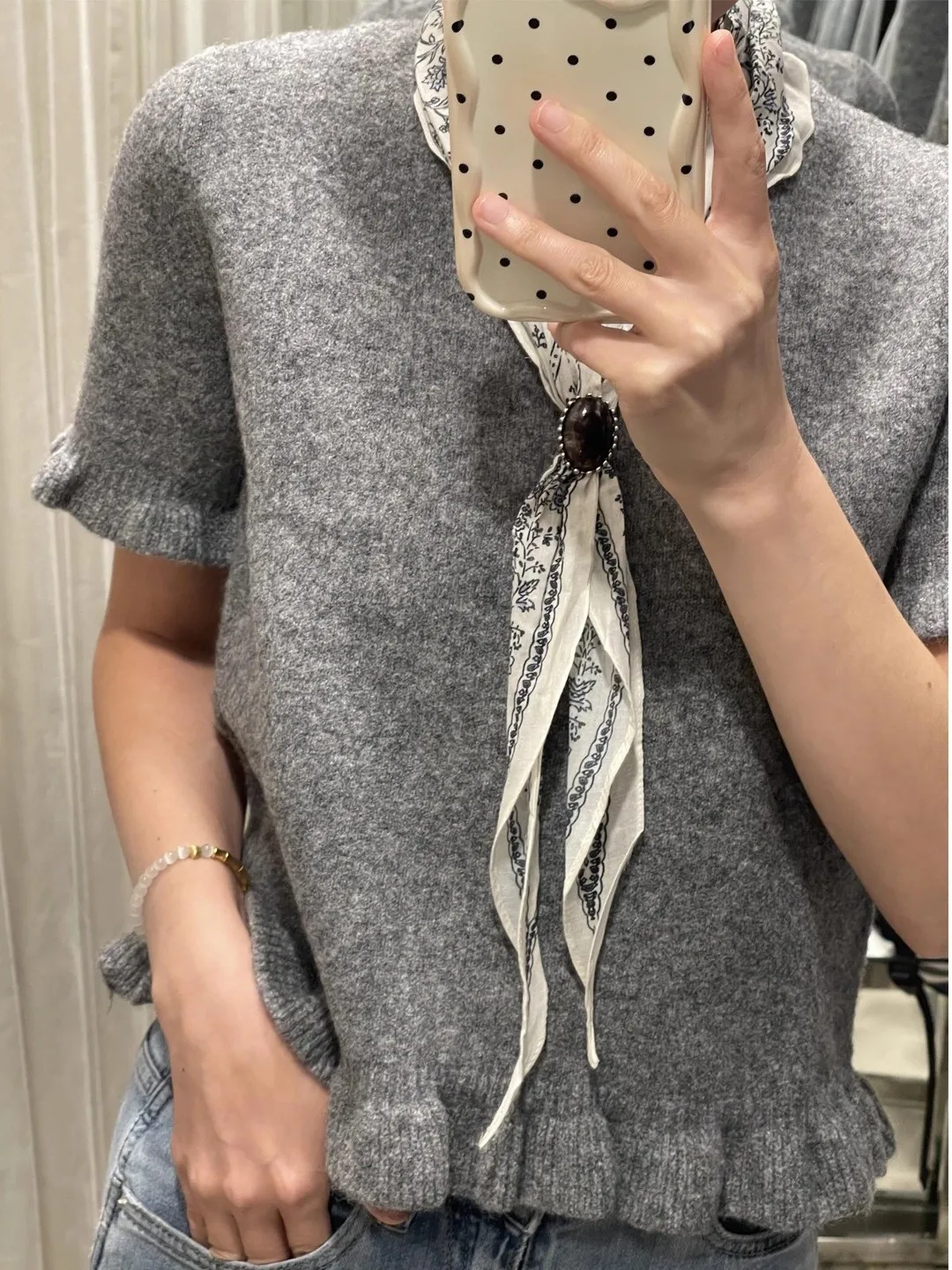 

Sweet Sle ort Sve Knitted Sweater Women's Faion Slim Fit Layered Decoration Cotton Casual Top New Arrival 2025 Autumn