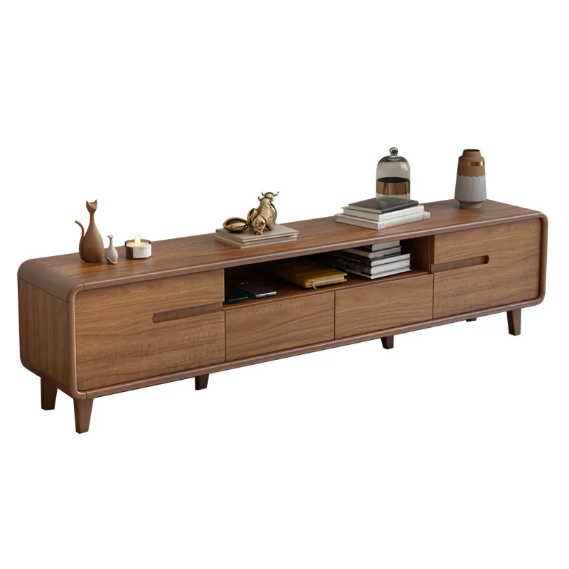 

Internet celebrity modern simplicity, solid wood frame combination, TV cabinet, storage, new Chinese style