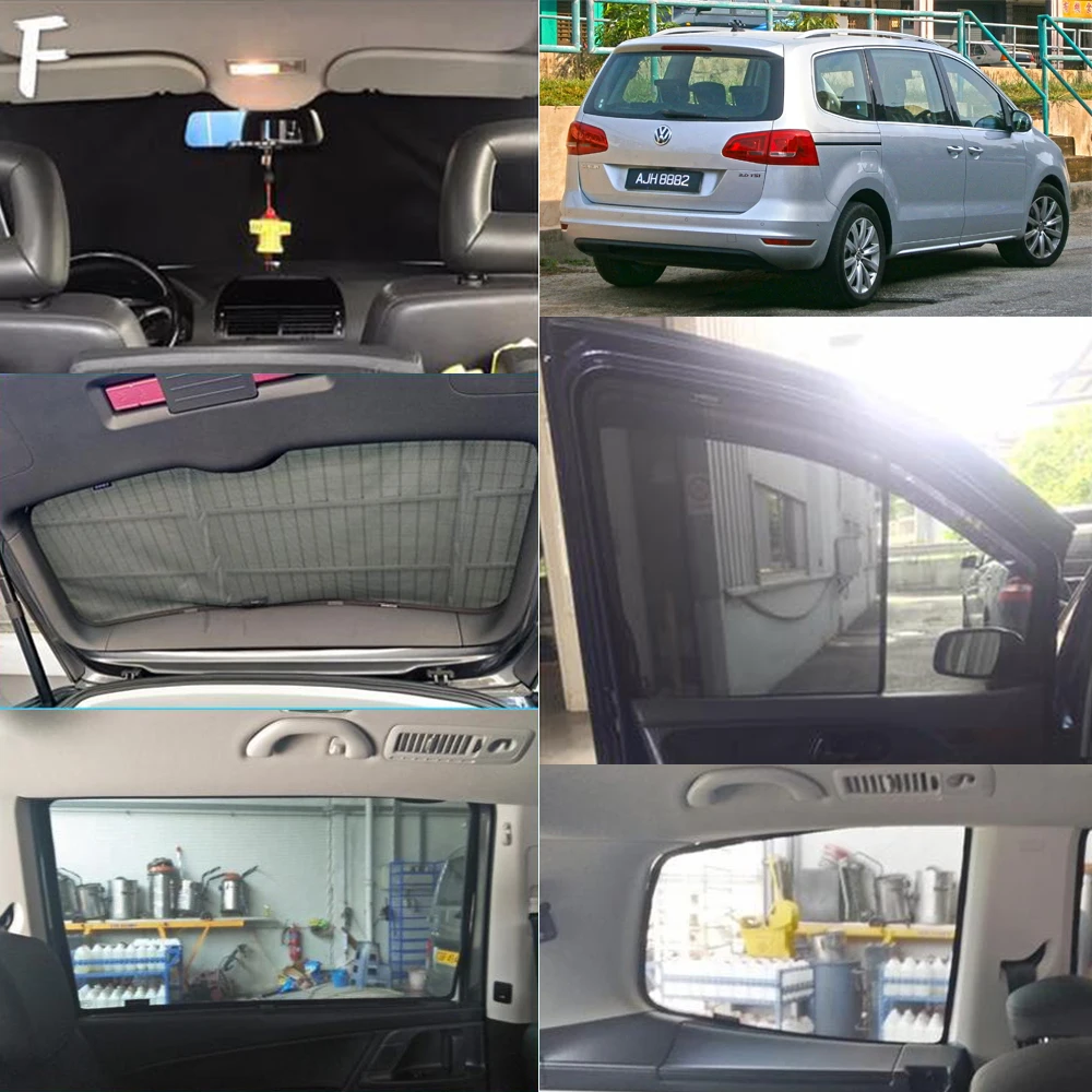 

For Volkswagen VW Sharan 2010-2022 Magnetic Car Sunshade Shield Front Windshield Curtain Rear Side Baby Window Sun Shade Visor