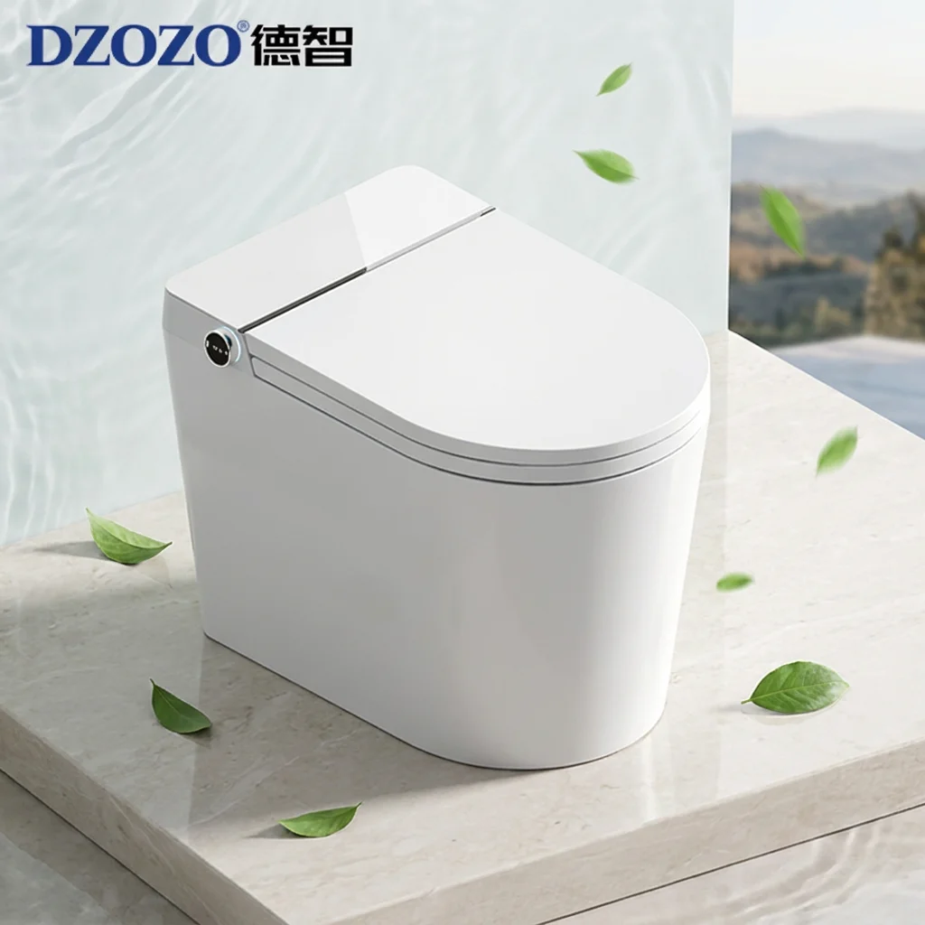 M1-Entry Best Selling Electric Smart Toilet Floor Mounted Automatic WC Flushing Elongated Bowl Intelligent Smart Toilet
