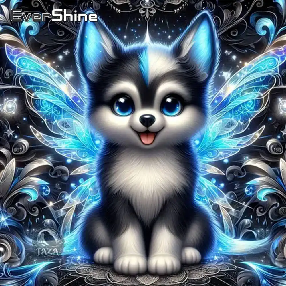 Evershine Dog Diamond Painting Animal Cartoon DIY Picture Of