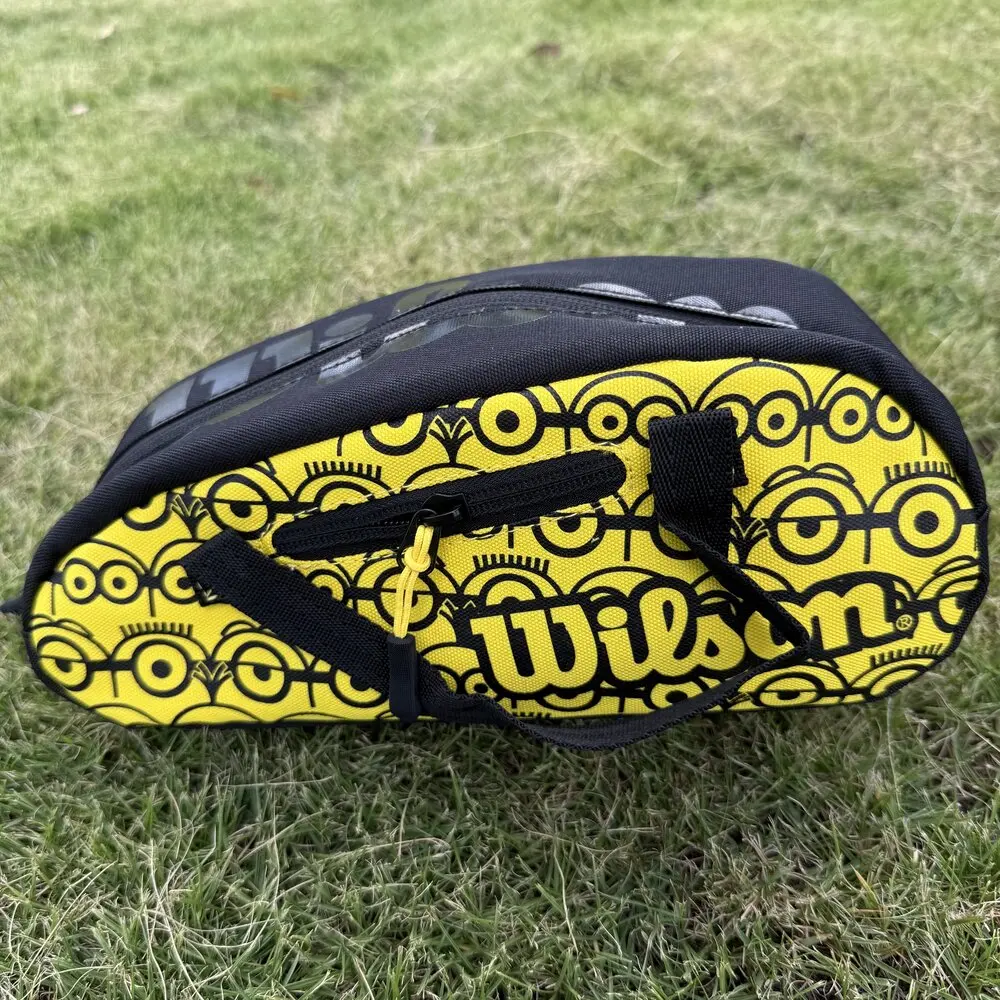 Wilson Minions Mini Tennis Bag French Open Orange White Handheld Mini Tennis Key Pack Daily tennis accessory storage bag