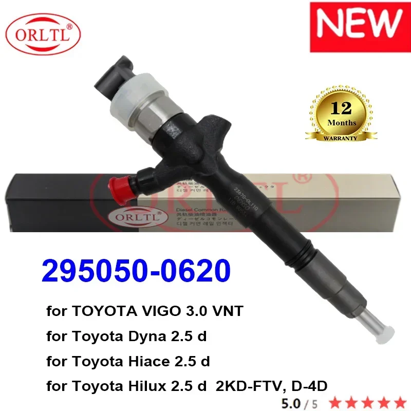 New 295050-0620 2950500620 295050 0620 SM295050-0620 High Quality Injector FOR TOYOTA Dyna Hiace Hilux VIGO