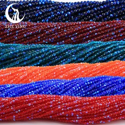 38 Colors Faceted AB Beads Plated 2mm 3mm Crystal Glass Loose Spacer Beads For Bracelet Necklace Jewelry Making DIY 5 Strands