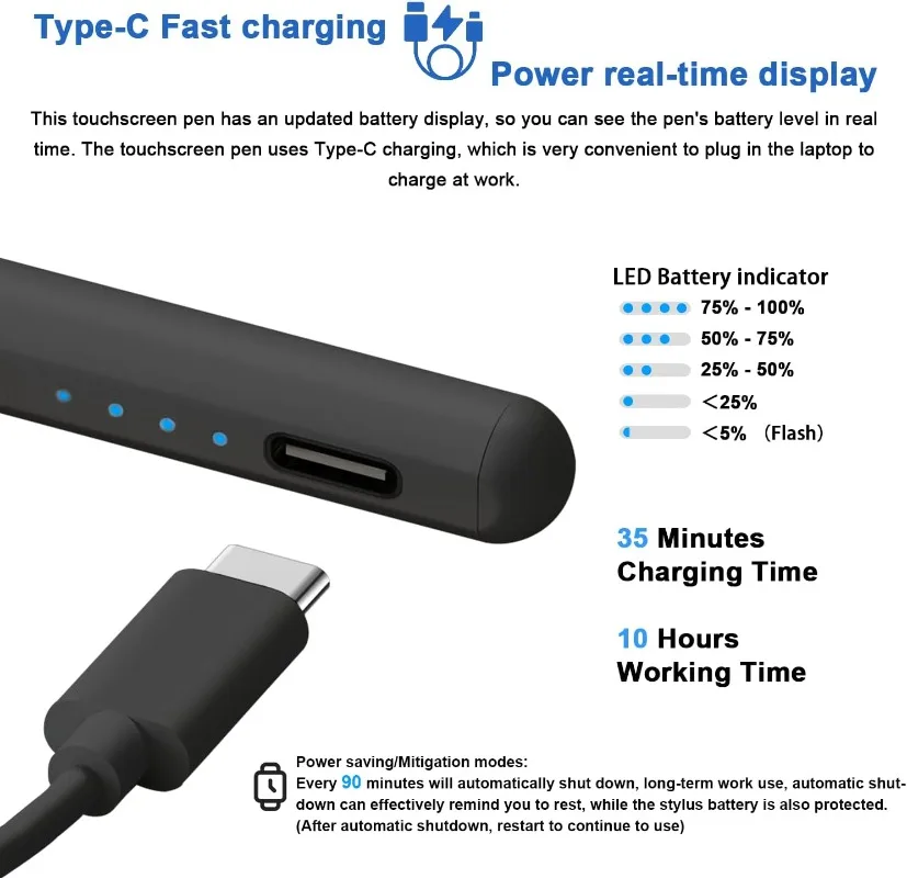 サムスンギャラクシータブ、充電式ペン、傾斜度、a9、a9、s9fe、e plus、s9、s8、s7、s7fe、s6lite、a7、a8用の磁気スタイラスペンa7lite