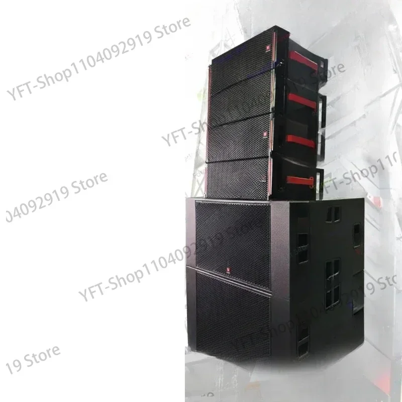 Passive Outdoor/Indoor Sound System Audio Line Array Speakers with Powered Subwoofer and Built-in Amplifier Live Music Party