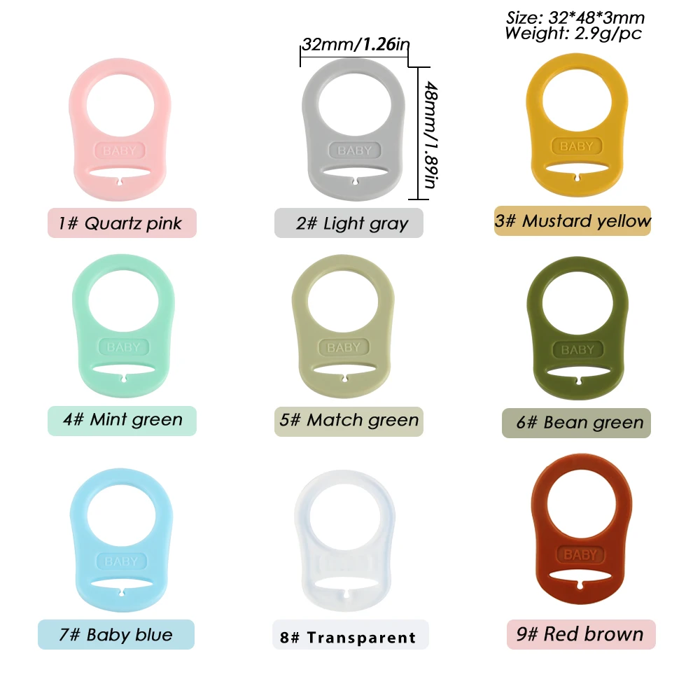 Image 5: Support factice en Silicone multicolore, 10 à 100 pièces, adaptateur de Clip multicolore pour bagues MAM, accessoires de bijoux faits à la main