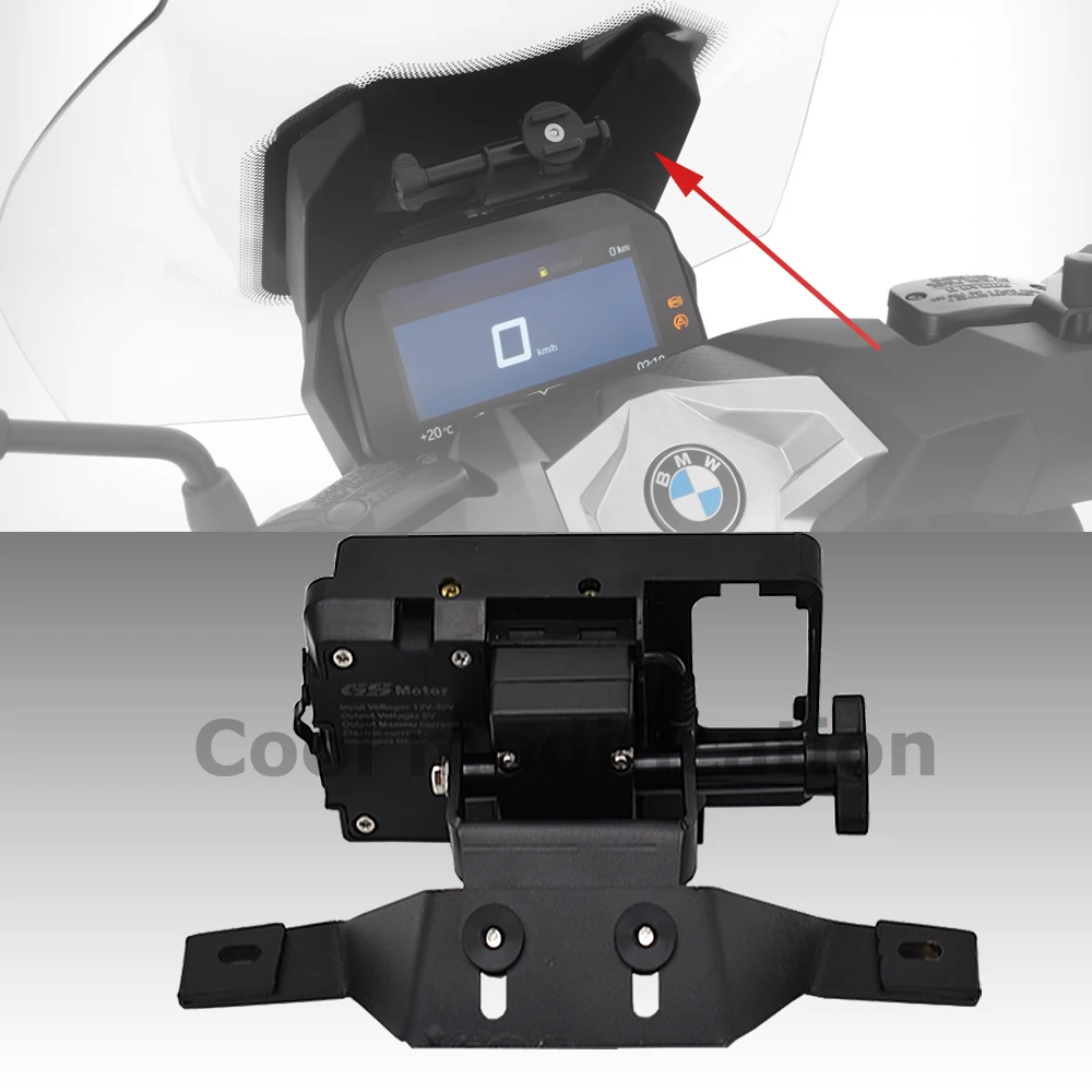 FOR BMW C400X C 400 X C400 X Windshield Mount Navigation Bracket GPS Smartphone Holder Motorcycle