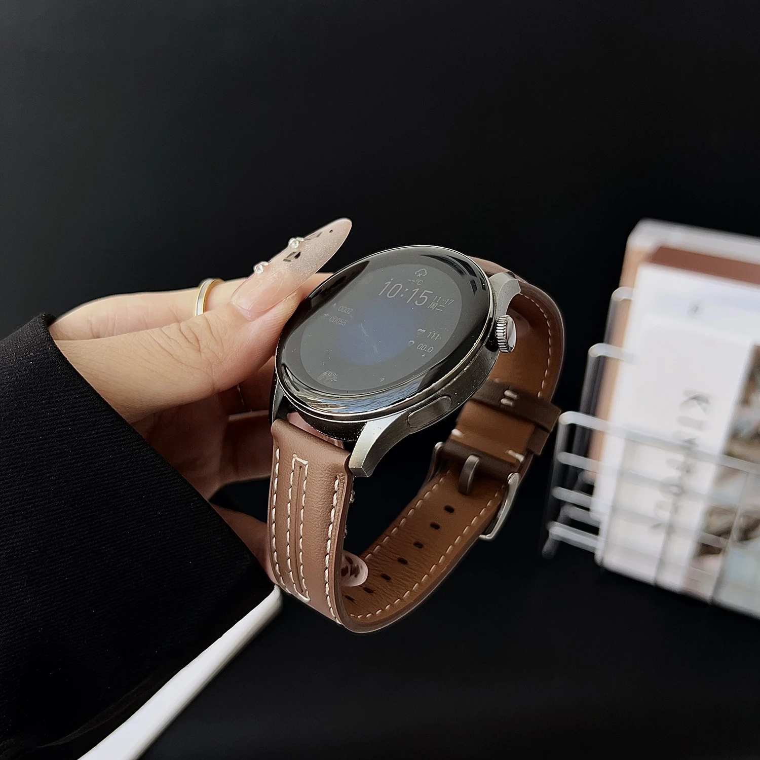 pulseira-de-couro-avancada-para-redmi-watch-4-5-para-huawei-watch-gt4-5-6-46mm-fit4-4pro-pulseira-universal-22mm-pulseira-de-alta-qualidade