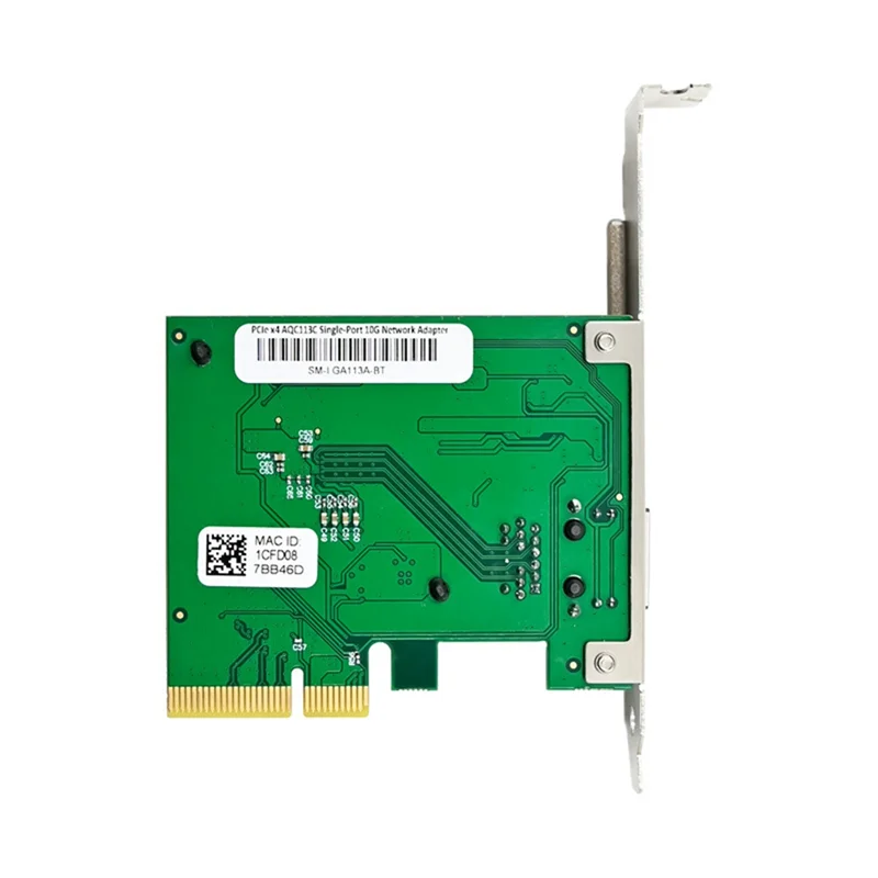 Imagem -05 - Placa de Rede Gigabit de Porta Única St7375 Mgig Aqc113c Pcie 4.0 x4 10 Gigabit Ethernet Nic