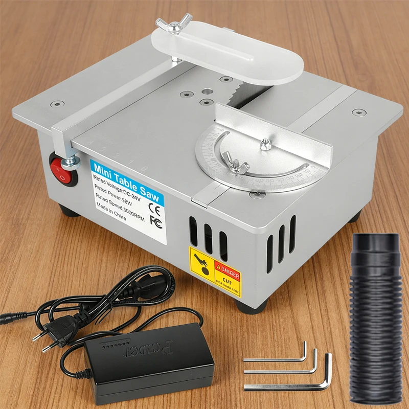 DIY Mini Table Saw 96W 5000RPM For Wood PCB Plastic Aluminum Model Crafts Cutting Tool Precision Compact Cutting Machine