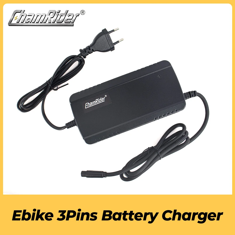 

Ebike Lithium Battery Charger 3 Pins Plug 36V 42V 48V 54.6V 52V 58.8V Battery Pack Charger for Electric Bike Battery EURO