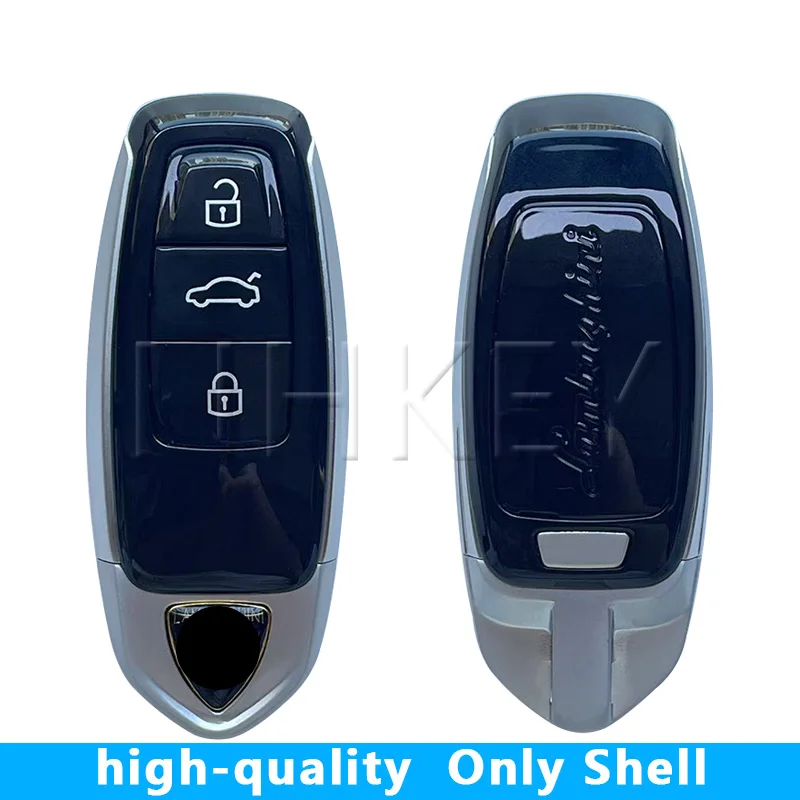

NH KEY High quality for Lam-borghini key case shell with Stickers（LLLLOOGOO）