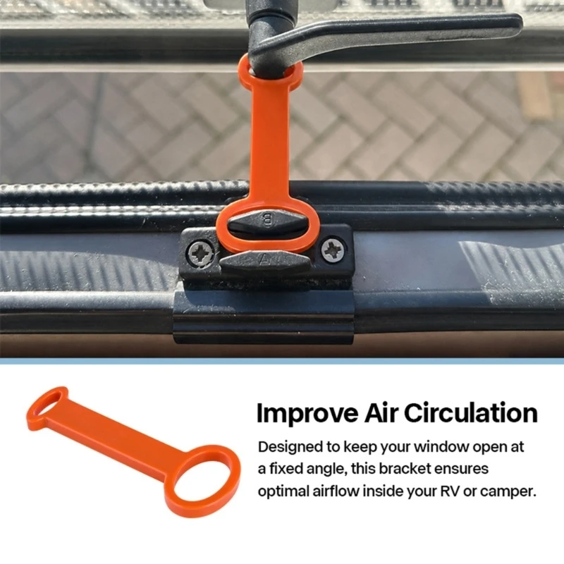 Motorhome Window Vent Holder Position Aid with Nylon Stay for Camp Stops Daily