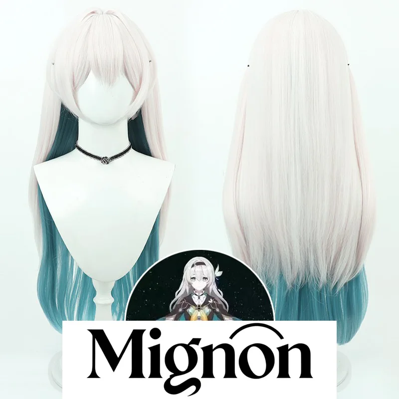 

Honkai: Star Rail Firefly парик для косплея белый градиент в стиле подарок на Хэллоуин