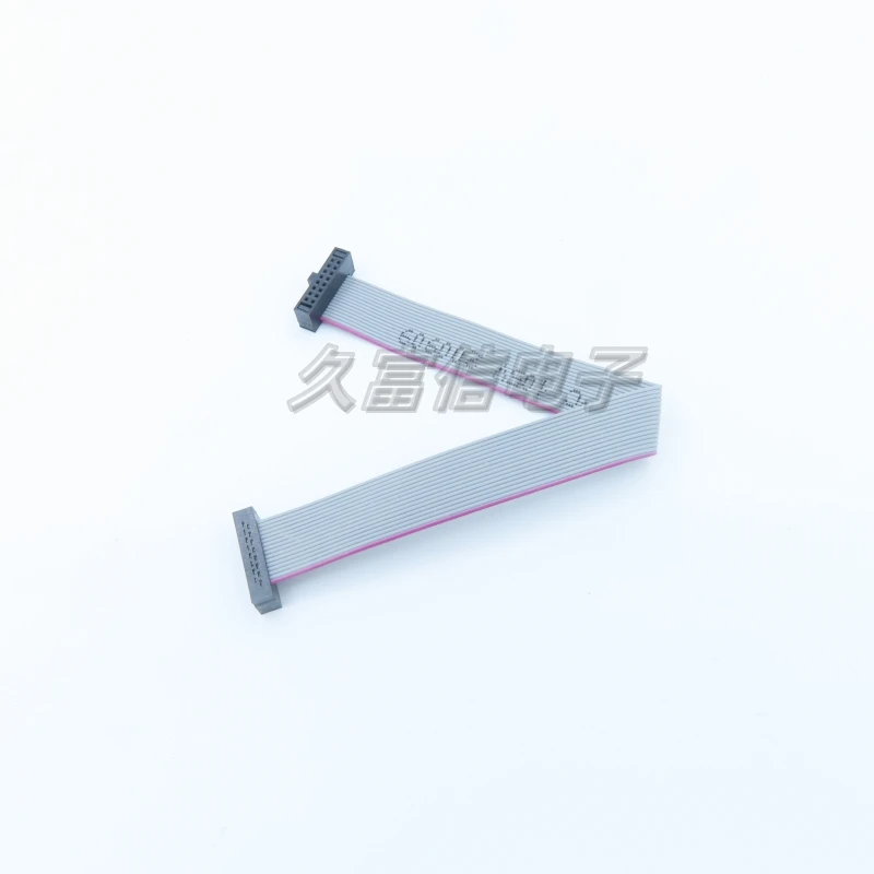 1PCS FC-16P Gray Flat Ribbon Cable Pitch:1.27mm 2*8Pin 10/20/30/50cm Flat Ribbon Data IDC Connection Cable JTAG Download Cable