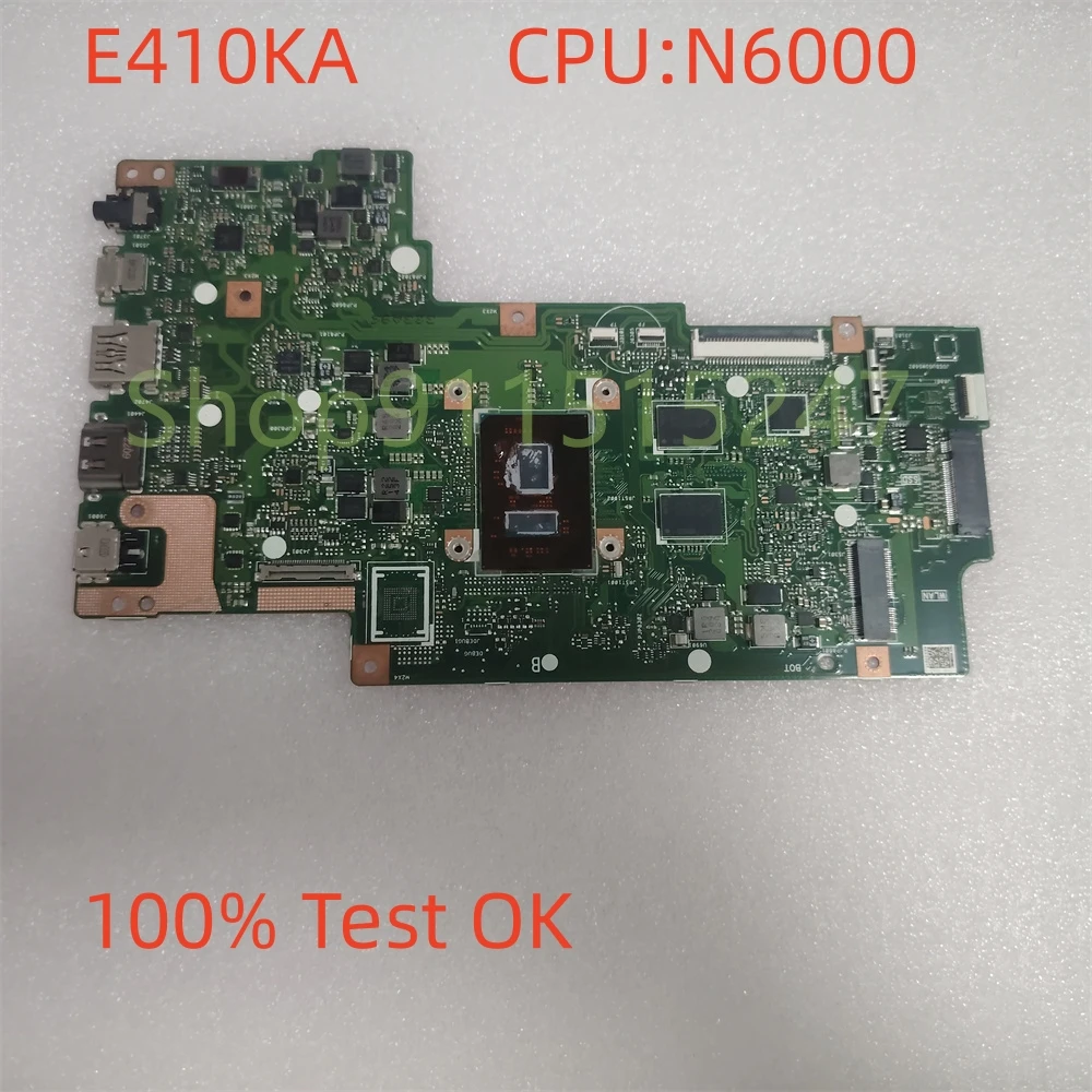 

E410KA Mainboard For ASUS Vivobook Go 14 E410K E510KA E510K Laptop Motherboard CPU N6000 8GB RAM 100% Perfect Work