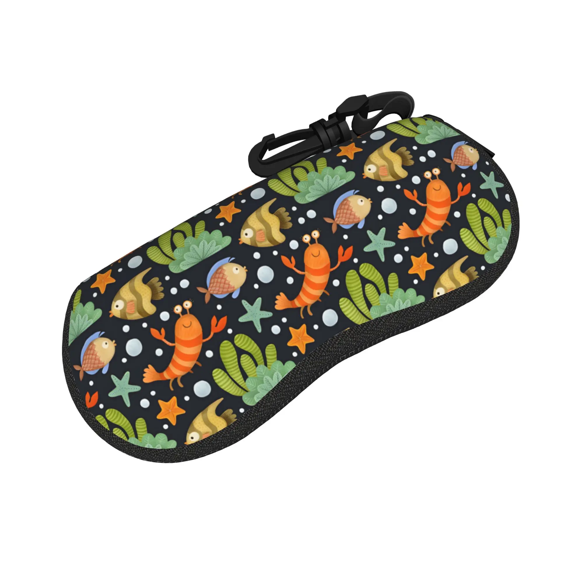 Kawaii Traditional Goldfish koi fish  Glasses Case Waterproof Accessories  Eyewear Storage Box Cartoon Glasses Box