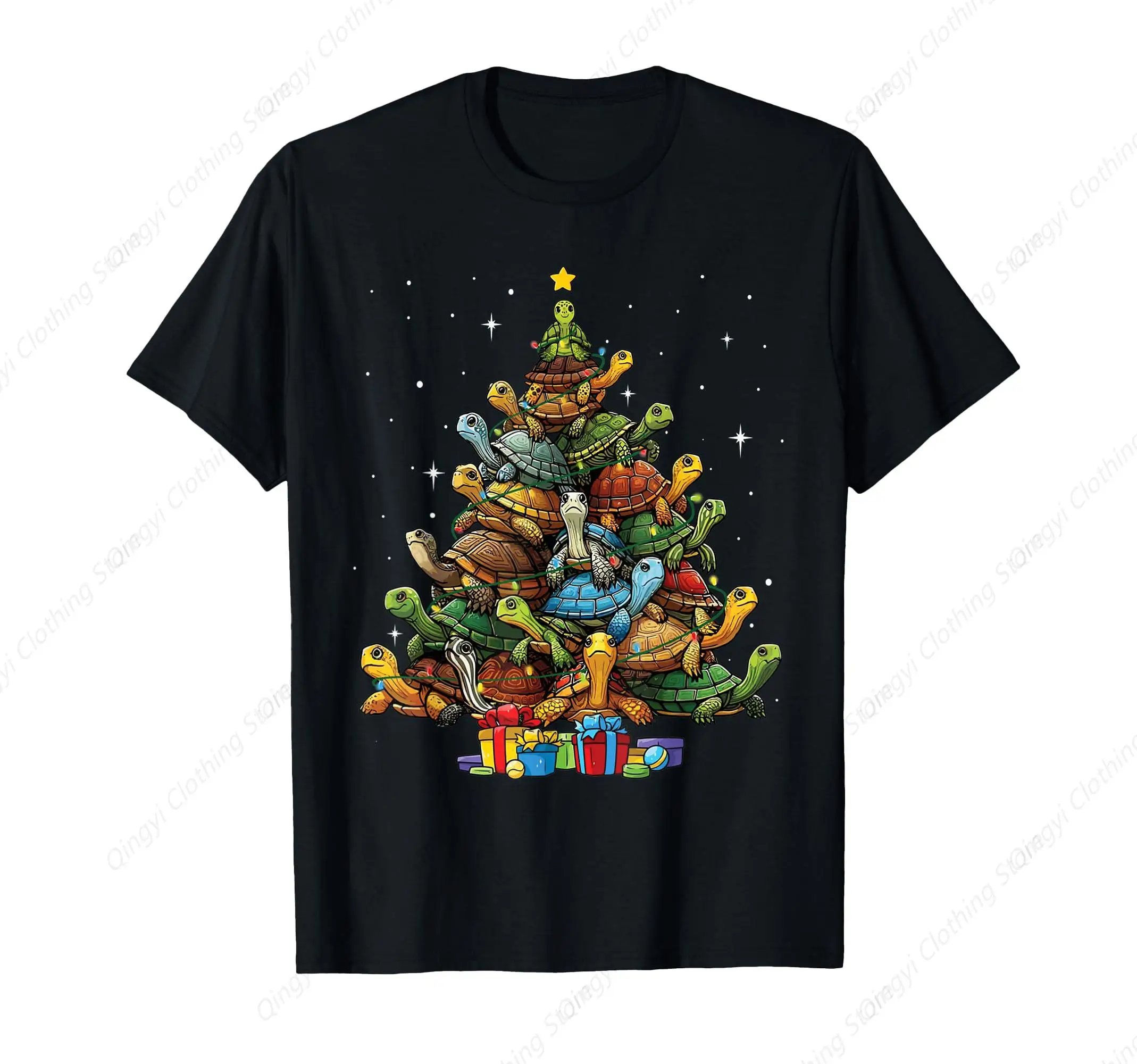 

Turtle Tree Christmas Tree Adorable Turtle Christmas Holiday T-Shirt