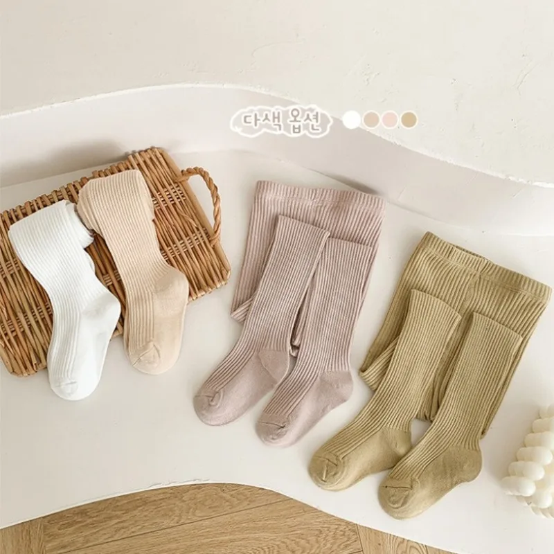 0 إلى 9 سنوات بتمشيط القطن الأطفال الجوارب كابل محبوك الفتيات جوارب طويلة عالية الجودة الجوارب الدافئة طفل الفتيات الملابس في الربيع #3