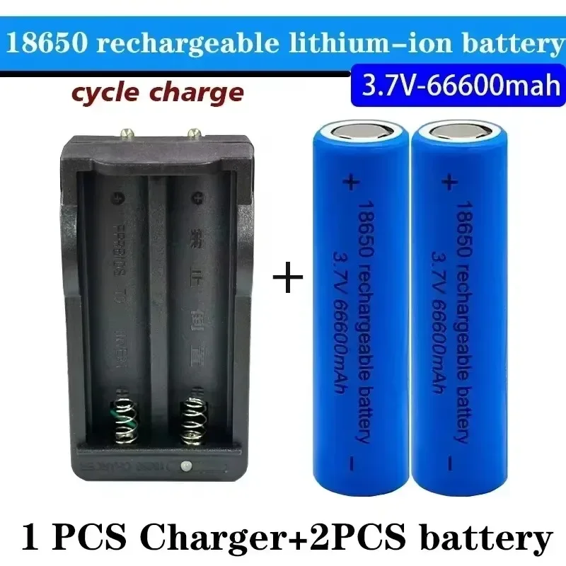 18650 Battery Free Shipping New Best-selling Lithium-ion 3.7V 66600mah+charger Rechargeable Battery for Screwdriver Batteries