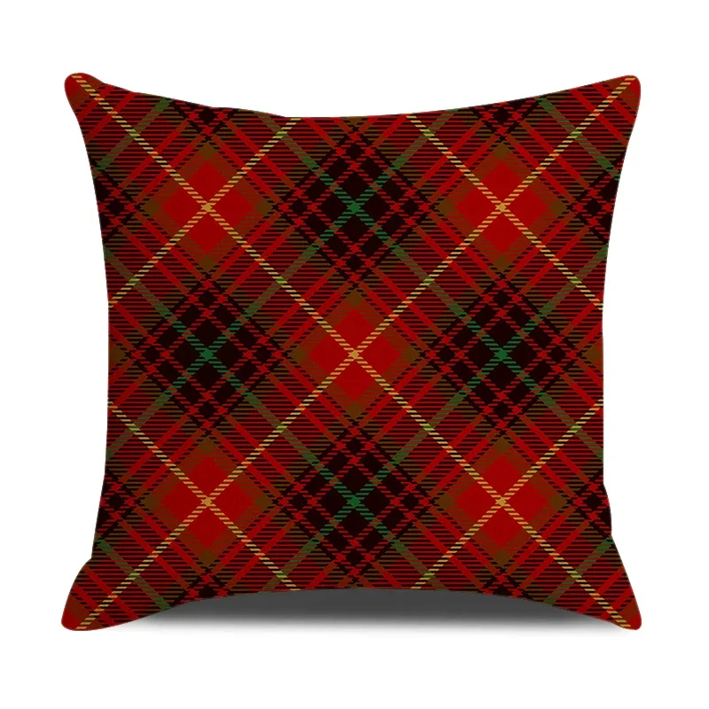 Vintage Check Pillow Cases 45x45cm Home Bedroom Sofa Decorative Throw Pillow Covers Simple Colorful Plaid Stripes Cushion Covers