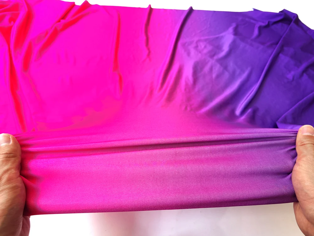 1 Meter x 1,5 Meter Graduell verlaufender Ombre-Strickstoff aus Spandex für Trainingskleidung und lateinamerikanische Tanzbekleidung – Detail 28