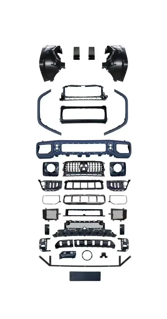 Suitable for Mercedes-Benz big G500g350g400D modification and upgrade 25-year-old W465G63 front bar new dark night surround kit