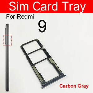 SIM -Kartensteckplatz für Xiaomi Redmi, Kartenleser, Redmi 9, 9A, 9C, 9T, Ja Tablett, Sterlingsteile 12 Hauptverkaufsplatte Mae Redmi 9A - №5
