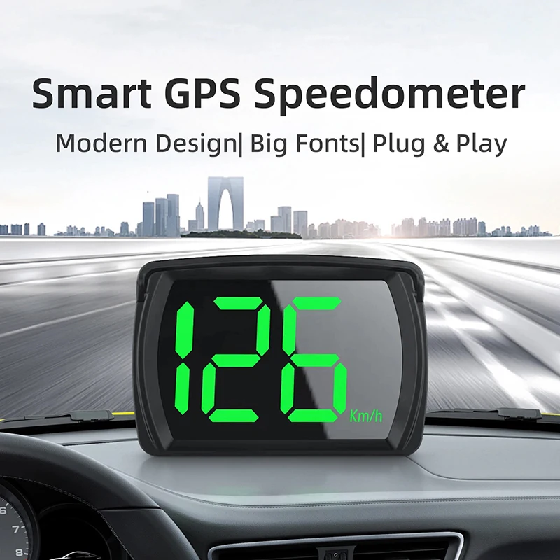 Xiaomi In-vehicle Speedometer HD Car Speedometer Professional HUD Head Up Display Digital Speed Mete Universal GPS Speedometer