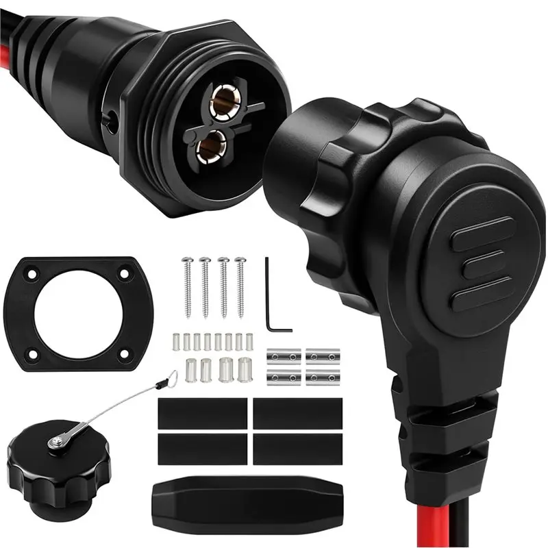 AA51 MKR-28 Male Female Trolling Motor Plug Connector, 1865120 Trolling Motor Socket, Freshwater And Saltwater Marine Accessory