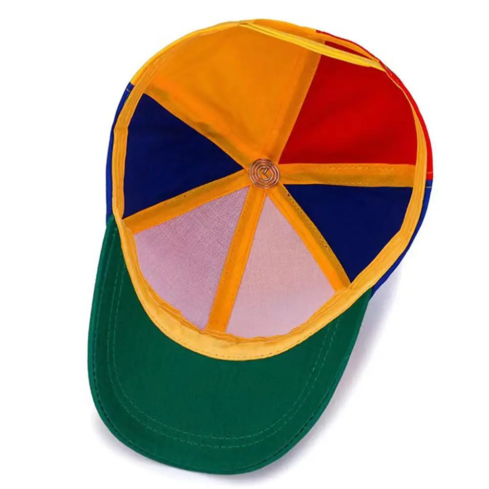 Rainbow Bamboo Dragonfly Baseball Cap Funny Helicopter Propeller Adventure Dad Hat Snapback Hat For Adult Kids Boys Girls