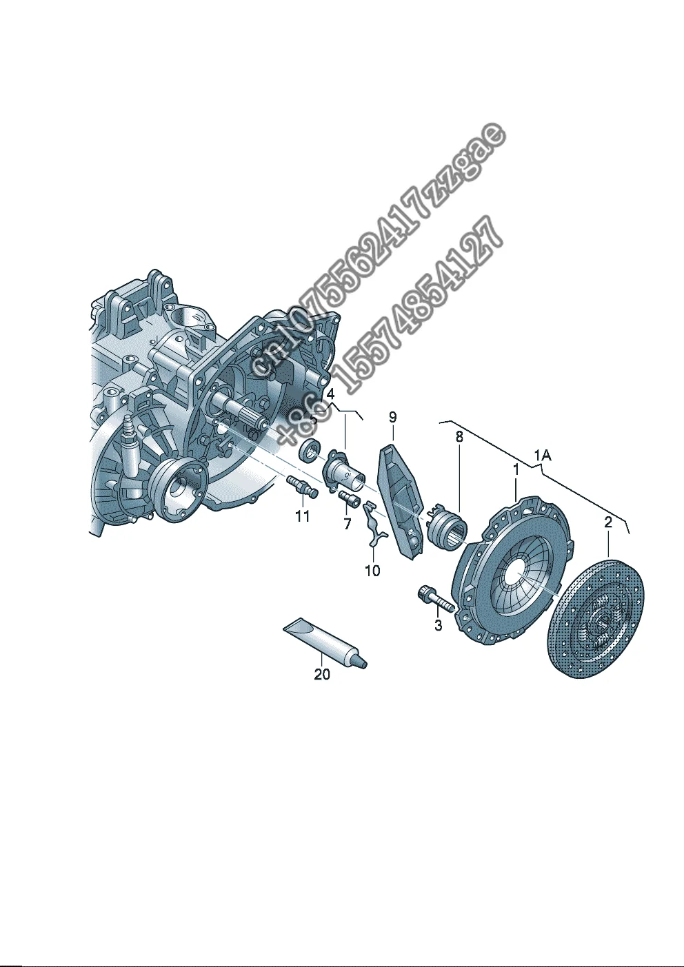 06K105266E 06K105266AD 06K 105 266 S LUK DMF 415084409 Gearkasse Dobbelt Svinghjul FOR VW PASSAT Octavia Leon TT A3