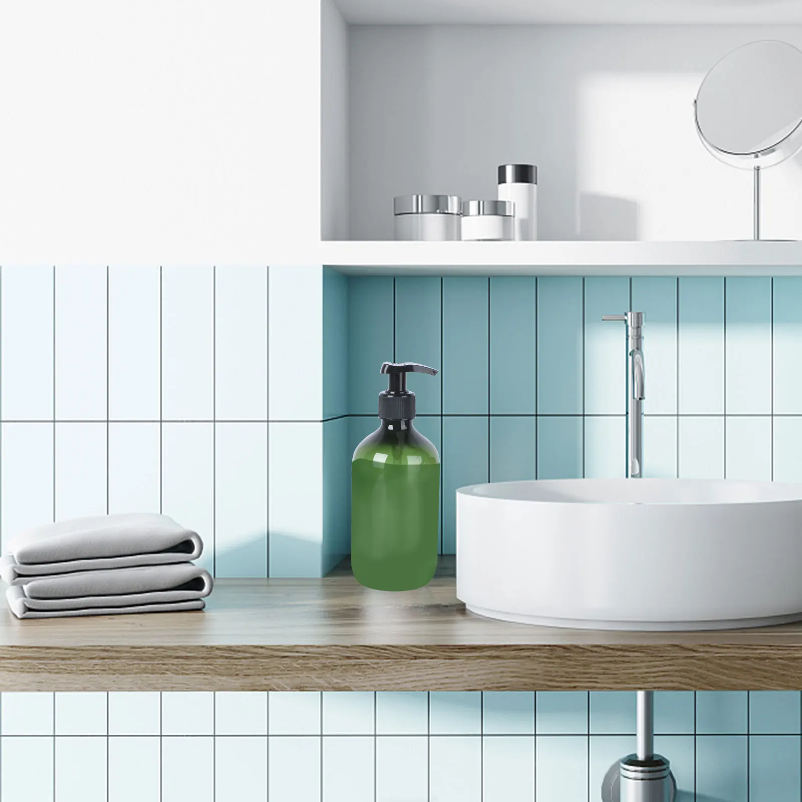 

2Pcs Pump Bottles 500ml Pet Material Leakproof Design Travel Lotion Dispensers Shampoo Liquid Storage Bottles Lotion Dispensers