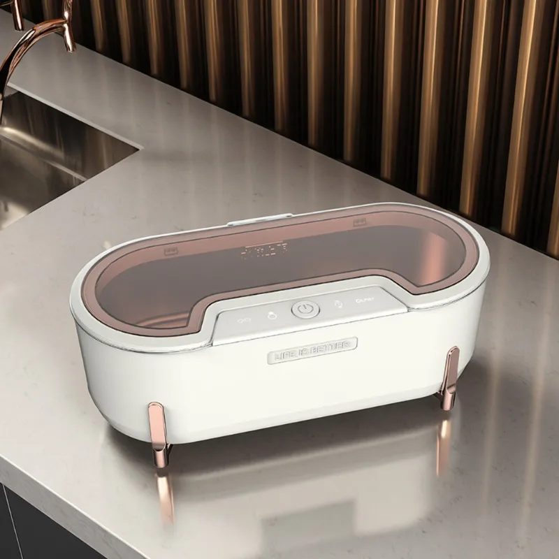 600Ml Portable Ultrasonic Cleaner Jewelry Cleaning Glasses Watch Dentures Mini Washing Machine