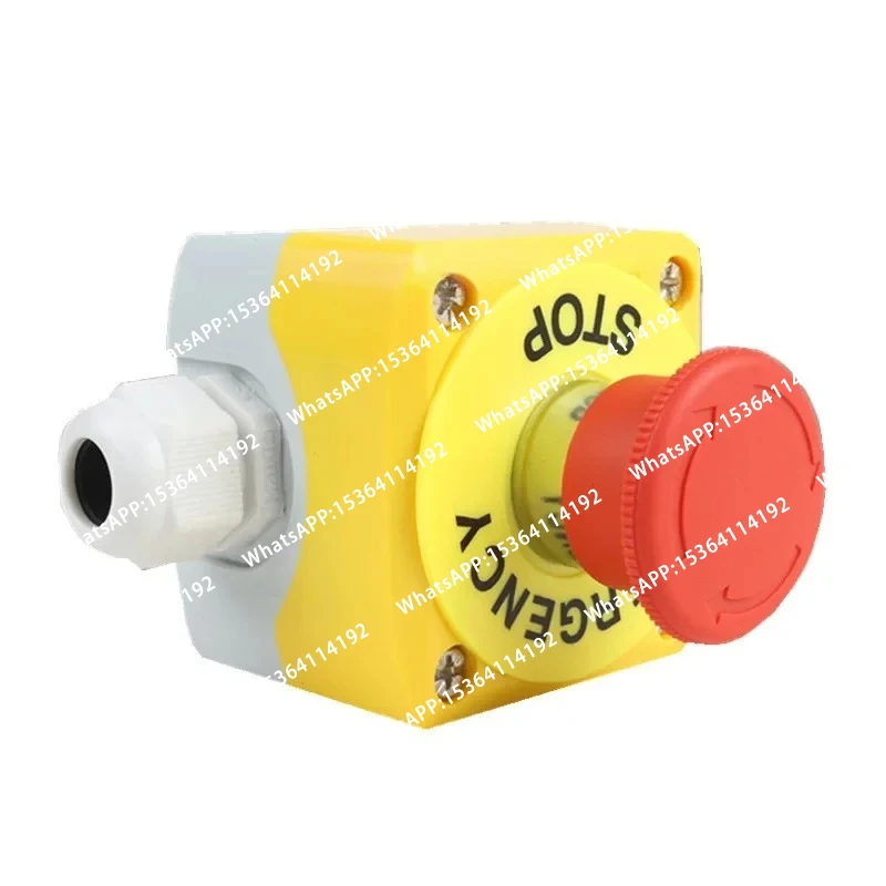 Waterproof Emergency Button Switch Box Rain Proof Mushroom Elevator Lift Ladder Security Stop Switch