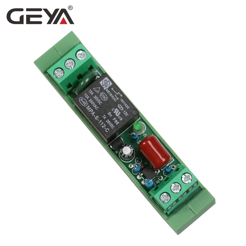 GEYA 1 Channel Relay Module Board 5V 12V 24V 48V 110V 230VAC 1CH Relay Module Electromagnetic Relay