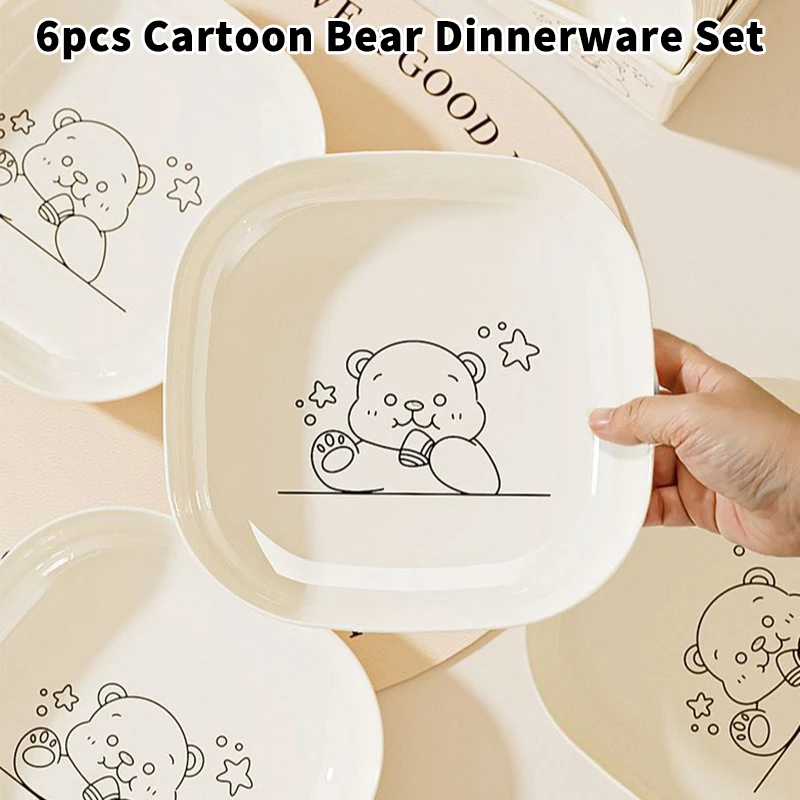 

Home Cartoon Bone Spitting Plate Set, Dining Table Plates, Plastic Material, Living Room Fruit Plate, Garbage Plate