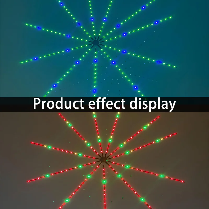 Usb Powered Color Changing Windmill Light with Remote Control, as Well as Colorful Fireworks Lights, Are Ideal for Indoor