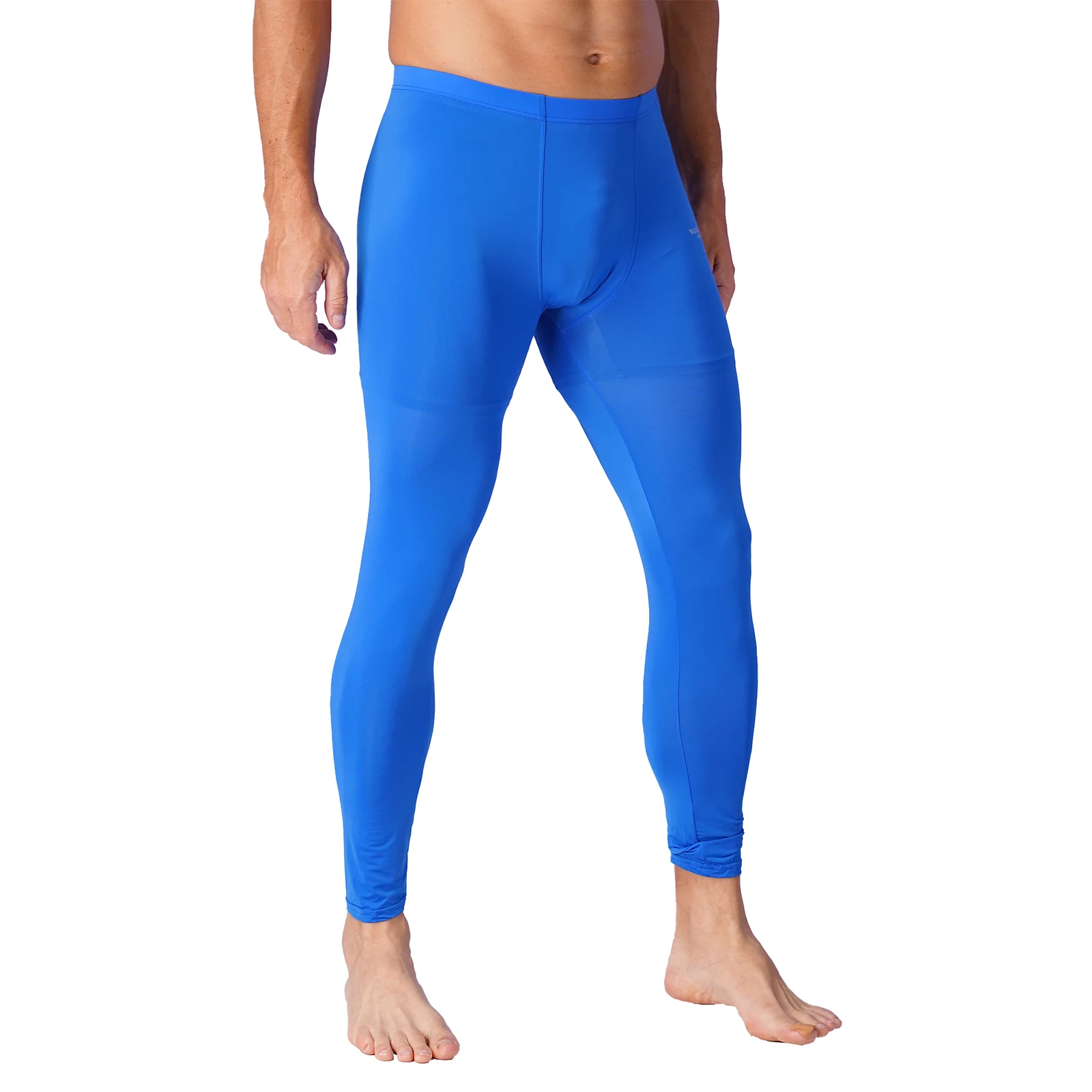 Mens Athletic Workout Yoga Leggings Stretchy Running Gym Fitness Bottoms Man Solid Color Elastic Waistband Skinny Pants Leggings