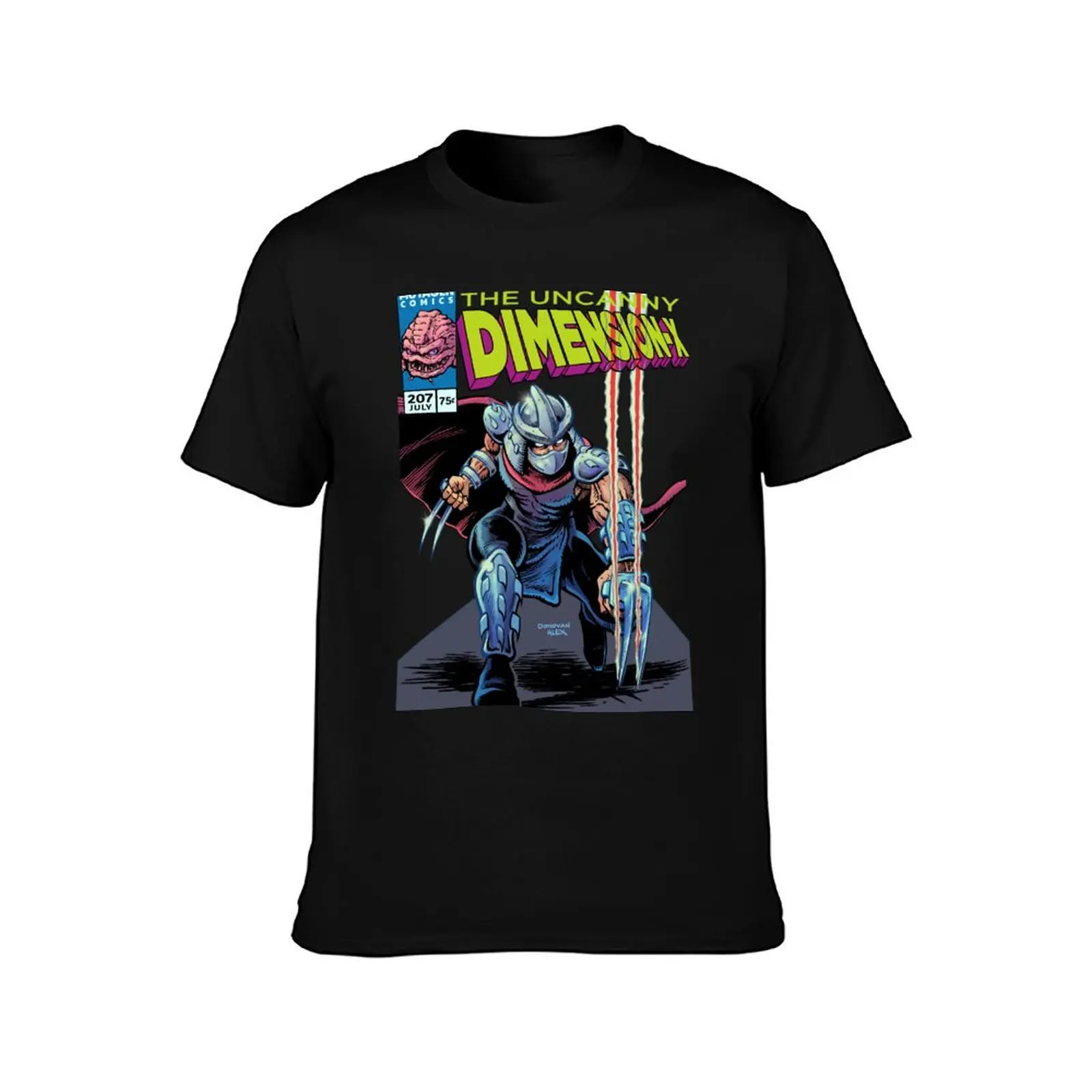 Uncanny Dimension X T-Shirt Summer Casual Cotton Tee Oversized Streetwear Tops Vintage Graphic Print Loose Fit Short Sleeve